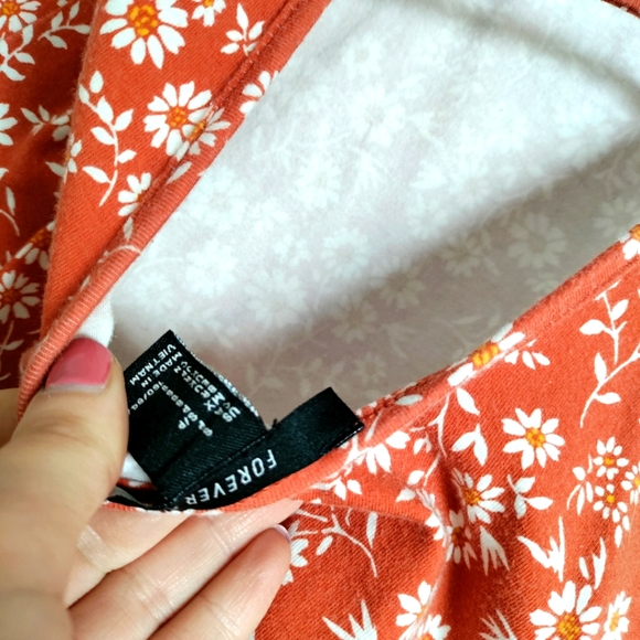 Forever 21 floral tank dress with open back size S - Picture 4 of 4